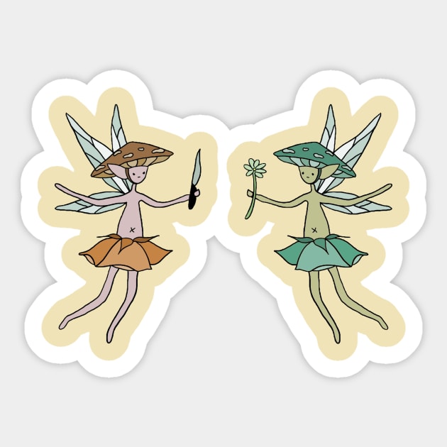 Good and bad fairy 🧚‍♂️🧚‍♀️ Sticker by martidesigns